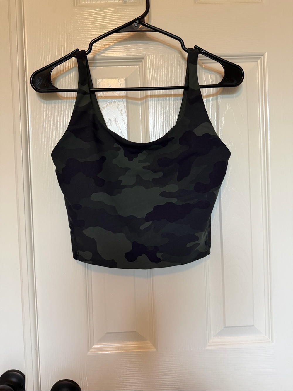 Old Navy Black & Dark Green Active Tank Top
